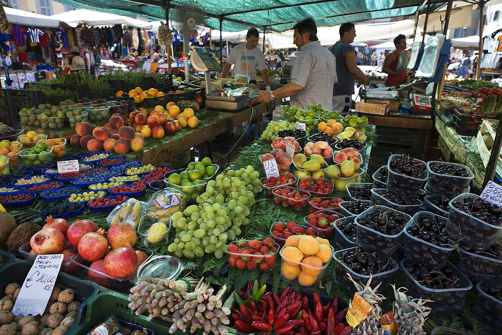 Mercato di Campo di Fiori open market, Rome