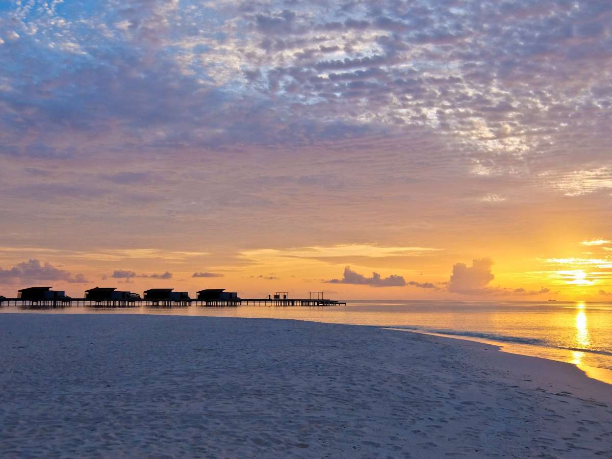 Water Villas sunset